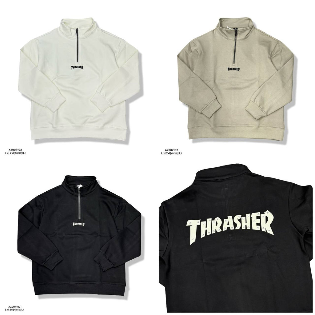 Thrasher haft Zip-Up Hoodie