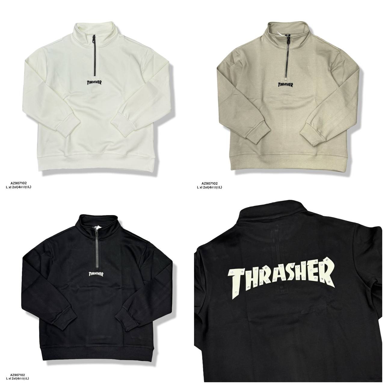 Thrasher haft Zip-Up Hoodie