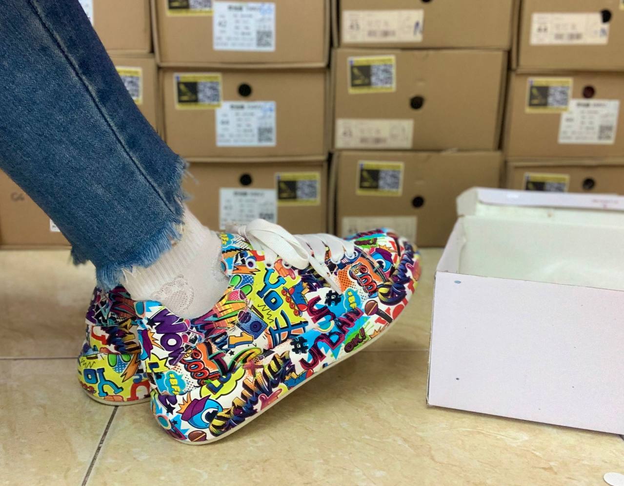 Colorful dad shoes